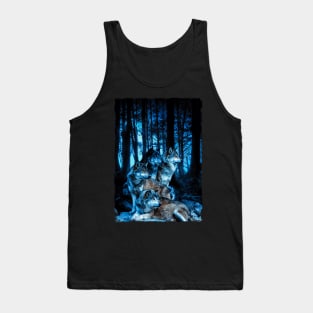 Wolf Pack with Amber Eyes Tank Top